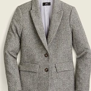 J Crew wool blazer gray herringbone